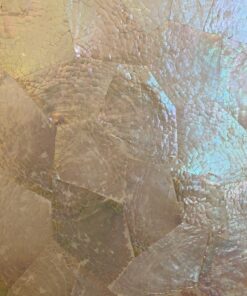 White Chamber crackle Mother of Pearl Dining Table