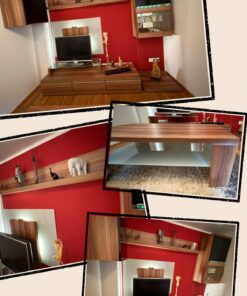 Wohnwand mit Couchtisch