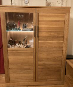 Wohnzimmermöbel helle Eiche Massivholz gewachst, modern