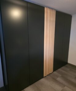 Novamobili Wardrobes Premium Schlafzimmer-Set: Designer Kleiderschrank + 2 Nachtschränke BJ24