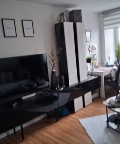 ★★ ,Moderne Wohnwand in schwarz-weiß ★★